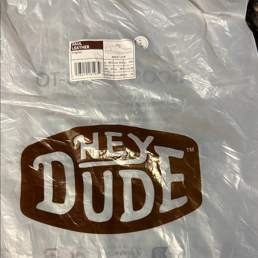 Hey Dude Men's leather Shoes NWT - Picture 5 of 6